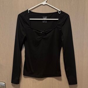 Trendy Queen S Elegant Black Long Sleeve Top